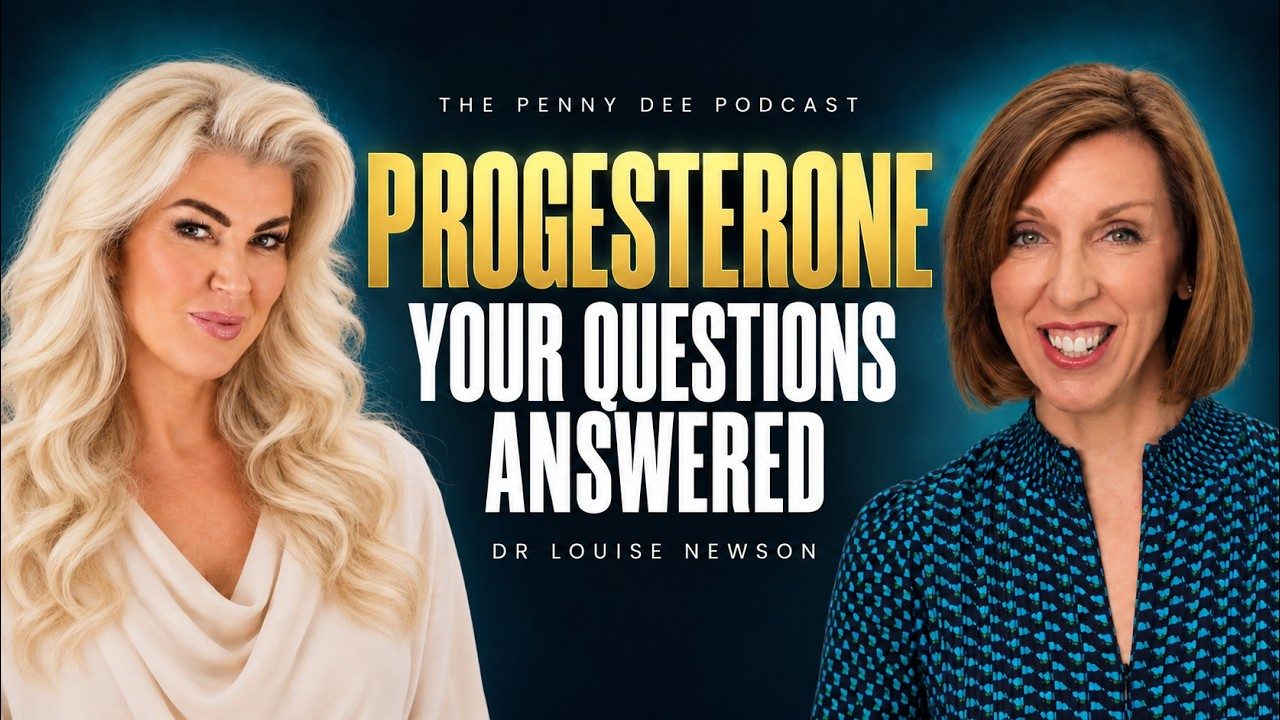 Penny Dee and Dr Louise Newson on the episode artwork, Progesterone: your questions answered